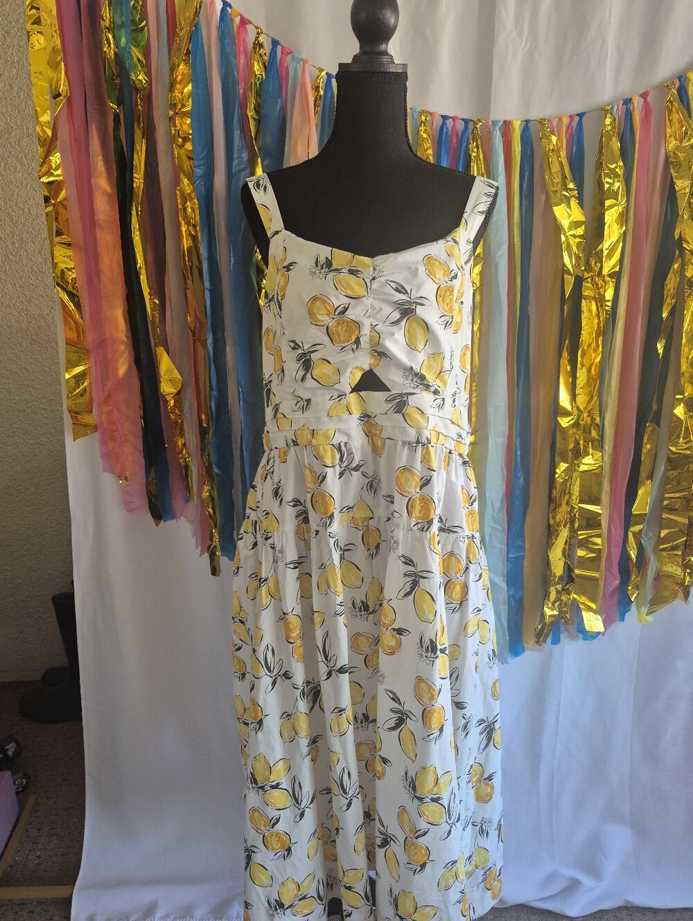 Lemon Print Sundress By Free Assembly. Sixe 2XL